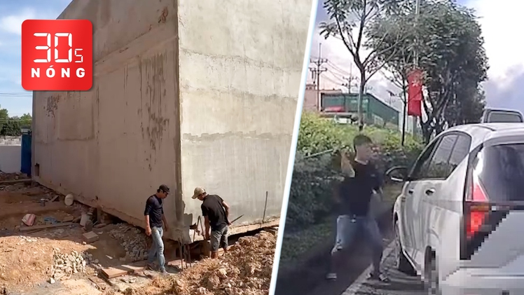 Bản tin 30s Nóng: ‘Thần đèn’ đã dời căn nhà xây trên đất người khác; Tài xế ‘hổ báo’ đập xe ở TP.HCM