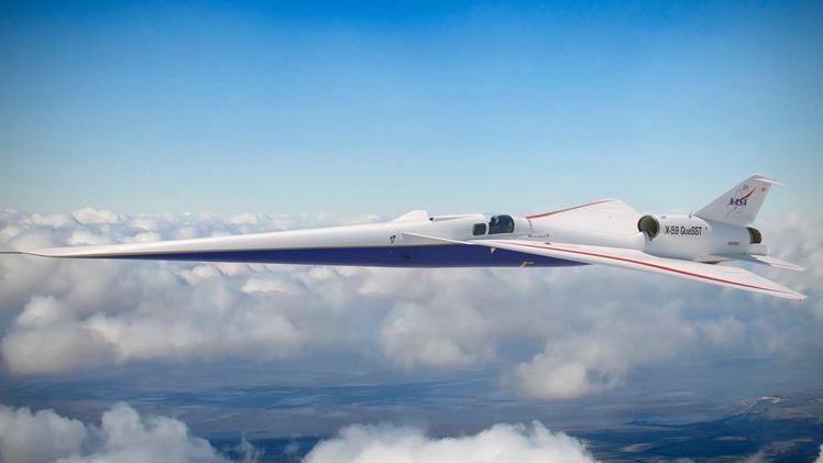 Máy bay siêu thanh X-59 của NASA thực hiện chuyến bay thử đầu tiên