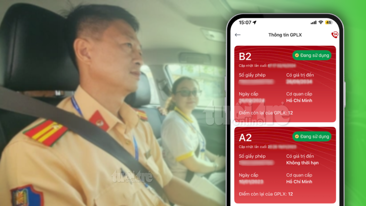 Cách nhận bằng lái xe điện tử sau 2 giờ thi sát hạch
