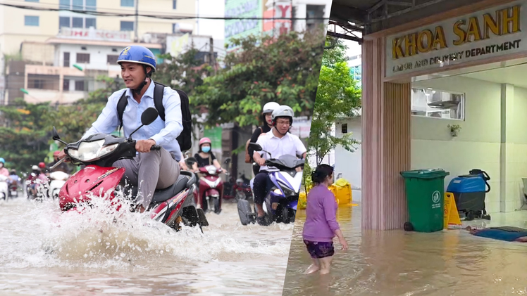 Triều cường kỷ lục bủa vây các tuyến đường, trường học, bệnh viện tại Cần Thơ