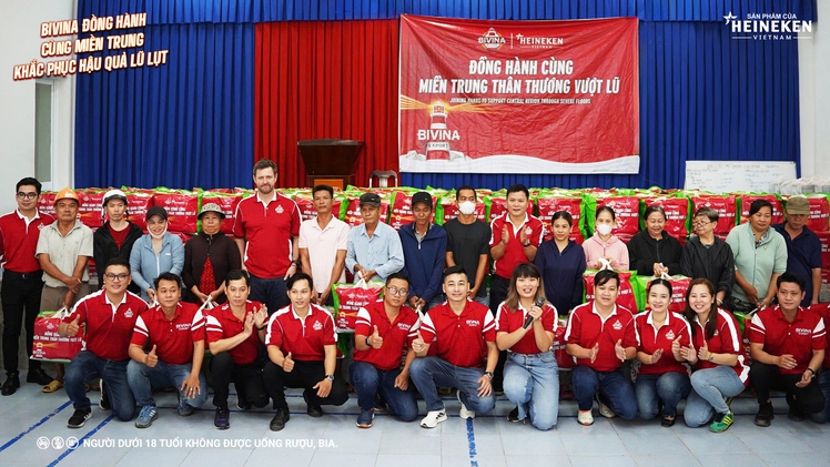 Bivina đồng hành cùng miền Trung khắc phục hậu quả lũ lụt