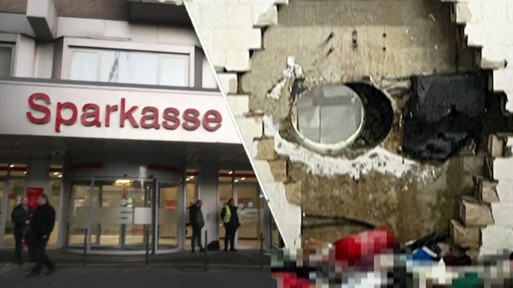 Hiện trường nhóm trộm ngân hàng ở Đức khoan tường, phá 3.000 két sắt lấy đi 35 triệu USD