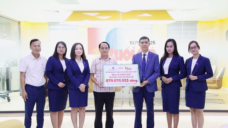 Tập đoàn Đất Xanh hỗ trợ gần 880 triệu đồng cùng báo Tuổi Trẻ tái thiết trường học vùng lũ