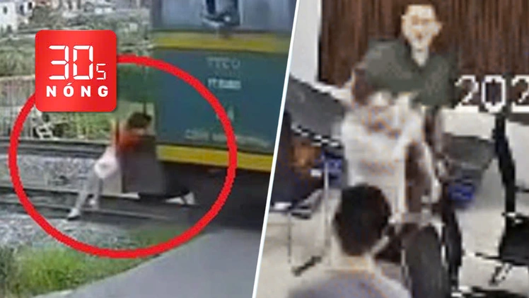 Bản tin 30s Nóng: Tàu hỏa húc văng người phụ nữ; Tạm đình chỉ cán bộ công an đánh cô gái