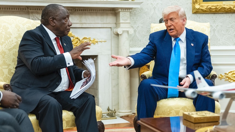 Nội dung cuộc tranh cãi dữ dội giữa ông Trump và Tổng thống Nam Phi ở Nhà Trắng