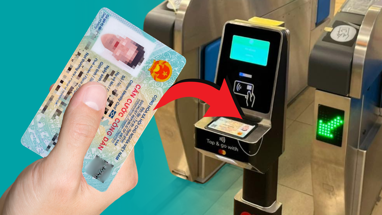 Cách chuyển sang dùng thẻ CCCD đi Metro thay cho vé tháng từ 1-6 tới