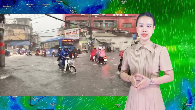 Thời tiết đêm 29 ngày 30-5: Nhiều nơi mưa to vào chiều tối và đêm, đề phòng ngập lụt