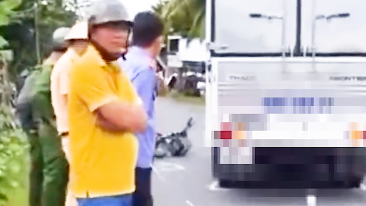 Tài xế cán chết con gái người nổ súng ở Vĩnh Long có dấu hiệu vi phạm giao thông