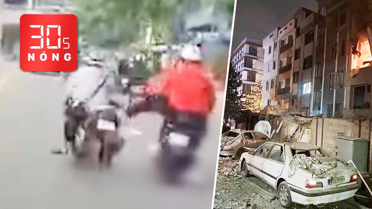 Bản tin 30s nóng: Đạp ngã người đi xe máy, thanh niên 19 tuổi khai gì? Israel tấn công Iran