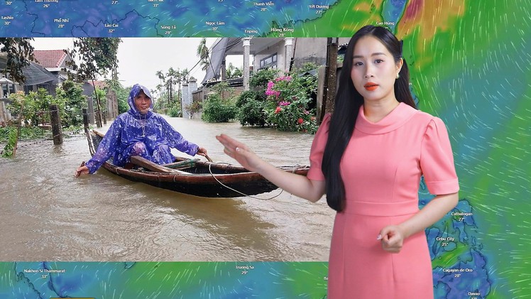 Thời tiết đêm 13 ngày 14-6: Bão số 1 hướng vào bán đảo Lôi Châu, miền Trung đề phòng mưa to đến 120mm