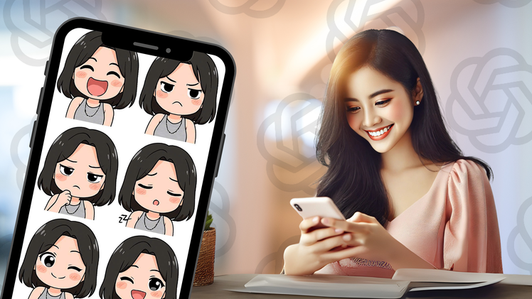 Hướng dẫn tạo bộ sticker tin nhắn từ ảnh cá nhân bằng ChatGPT đơn giản