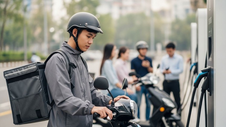 Các mốc thời gian tài xế xe công nghệ cần nắm khi đề án chuyển xe xăng sang xe điện được thông qua