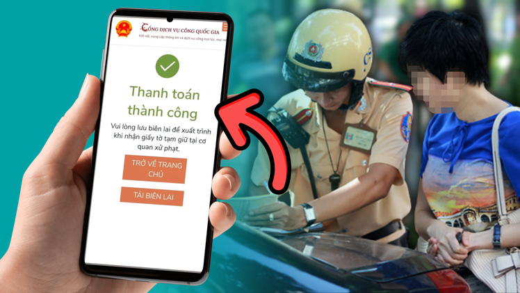 Hướng dẫn nộp phạt giao thông online