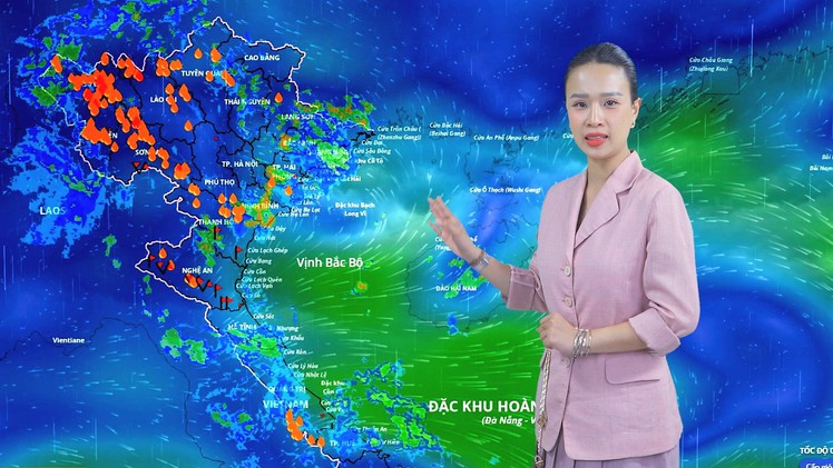 Thời tiết đêm 25 ngày 26-7: Cả ba miền nhiều nơi mưa to, Biển Đông sóng lớn