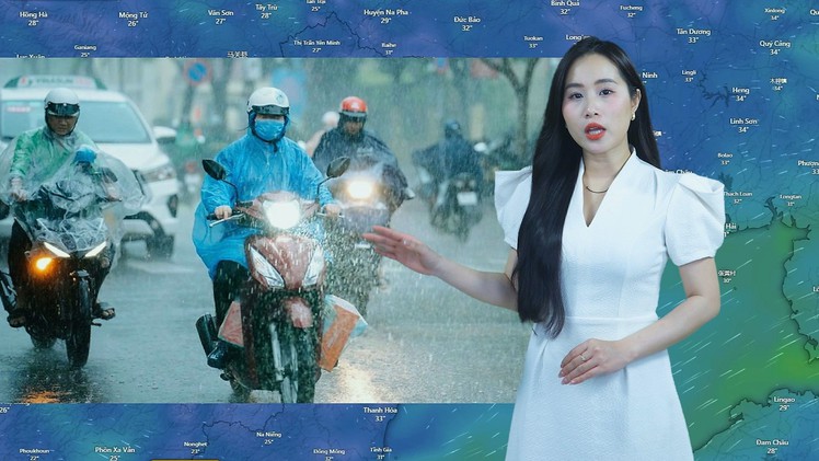 Thời tiết đêm 27 ngày 28-7: Bắc Bộ có nắng nóng, Trung Bộ và Nam Bộ vài nơi mưa to