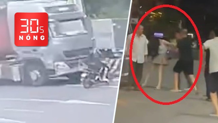 Bản tin 30s Nóng: Xe đầu kéo húc văng xe máy băng ẩu qua quốc lộ; Nhóm gần 10 đàn ông đánh 3 phụ nữ