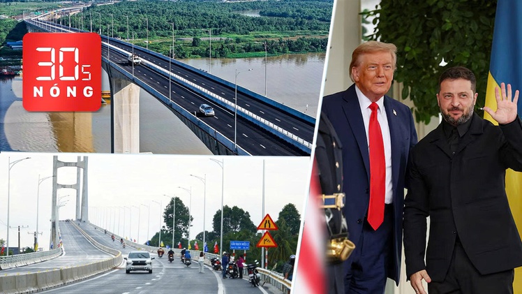 Bản tin 30s nóng: Thông xe 2 cầu Nhơn Trạch, Rạch Miễu 2; Ông Trump và ông Zelensky gặp nhau