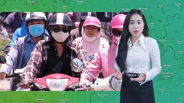 Thời tiết đêm 2 ngày 3-8: Trung Bộ nắng nóng 38 độ C; Bắc Bộ và Nam Bộ mưa dông về đêm
