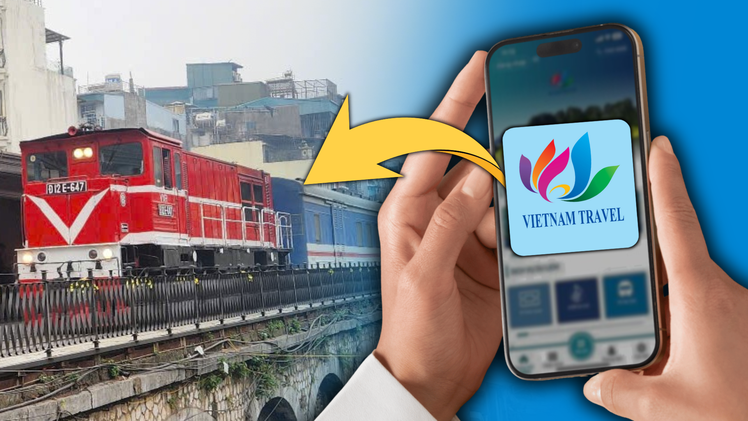 Đặt vé tàu hỏa vi vu ngắm 'non nước' dịp Quốc khánh 2-9 qua app an toàn, tiện lợi
