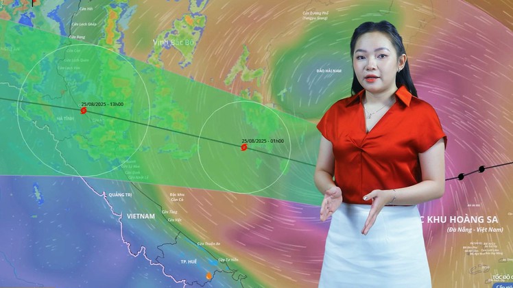 Thời tiết đêm 24 ngày 25-8: Bão số 5 mạnh lên cấp 12-14, giật cấp 16, nguy cơ mưa cực lớn
