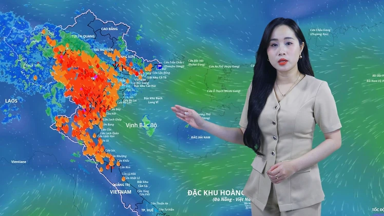 Thời tiết đêm 26 ngày 27-8: Bắc Bộ có mưa to và dông, Nam Bộ mưa dông về chiều tối