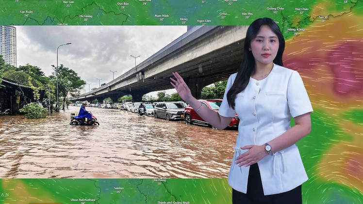 Thời tiết đêm 28 ngày 29-8: Cả 3 miền có mưa lớn, đề phòng ngập lụt cục bộ