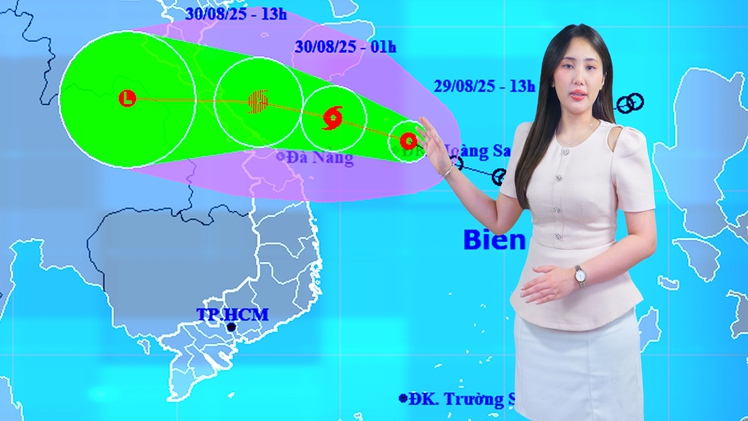 Thời tiết đêm 29 ngày 30-8: Áp thấp nhiệt đới khả năng thành bão, gây mưa lớn từ đêm nay