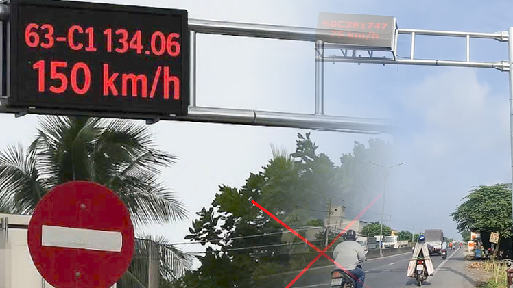 Lan truyền hình ảnh bảng điện tử xe chạy tốc độ 150km/h, thực hư ra sao?