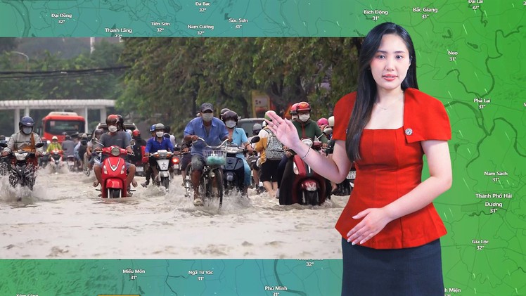 Thời tiết đêm 11 ngày 12-9: Bắc Bộ có mưa to; Nam Bộ đề phòng ngập cục bộ do mưa và triều cường