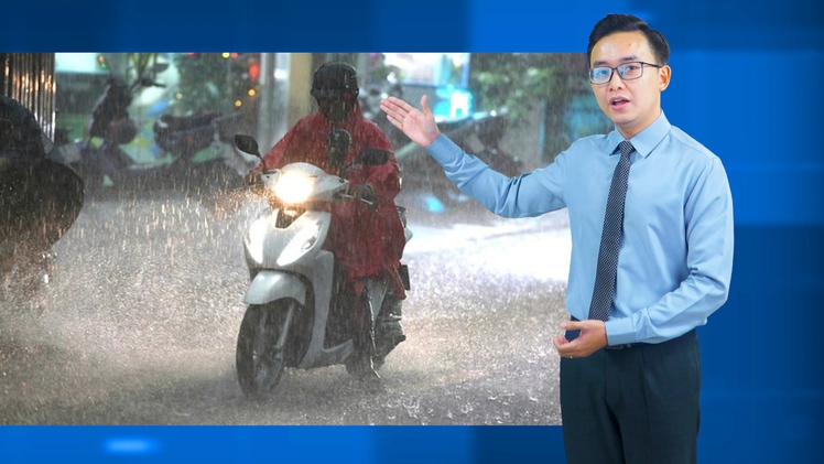 Thời tiết đêm 12 ngày 13-9: Bắc Bộ mưa rào, Nam Bộ chiều tối mưa to