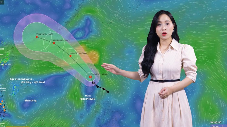 Thời tiết đêm 17 ngày 18 tháng 9: Áp thấp nhiệt đới đi vào Biển Đông có khả năng mạnh lên thành bão