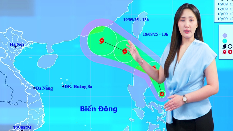 Thời tiết đêm 18 ngày 19-9: Bão số 8 Mitag gây mưa to sóng lớn; Nam Bộ mưa trên 100mm