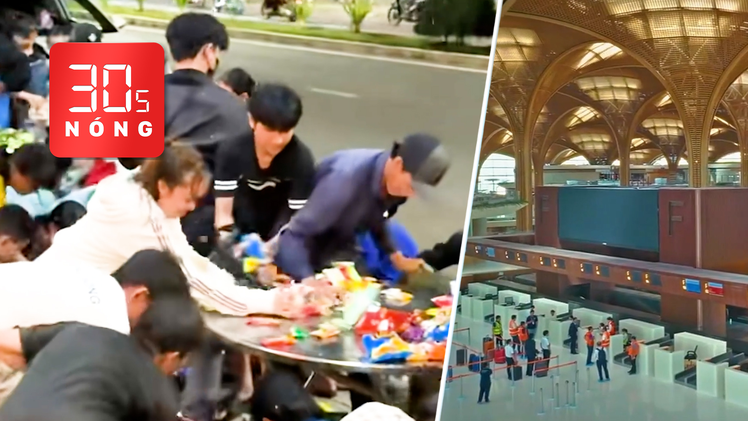 Bản tin 30s nóng: Đủ kiểu giật đồ cúng ‘cô hồn’; Ngắm sân bay tỉ đô của Campuchia