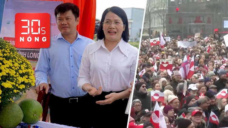Bản tin 30s Nóng: Nữ bí thư xã livestream giúp dân bán hoa; Dân Đan Mạch xuống đường vì Greenland