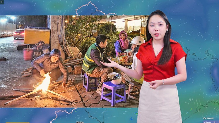 Thời tiết đêm 21 ngày 22-1: Ảnh hưởng không khí lạnh, Bắc Bộ trời rét; Bắc Trung Bộ trời chuyển rét