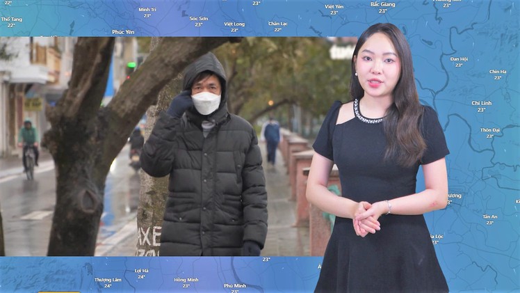 Thời tiết đêm 10 ngày 11-2: Bắc Bộ và Bắc Trung rét mướt; Nam Bộ mưa dông vài nơi