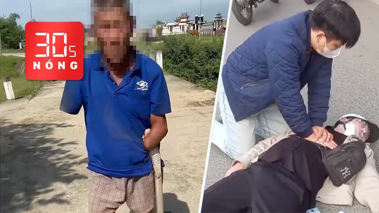 Bản tin 30s Nóng: Người đàn ông và con rắn hổ mang ‘gây sốt’; Bác sĩ ép tim cứu người ngay trên phố