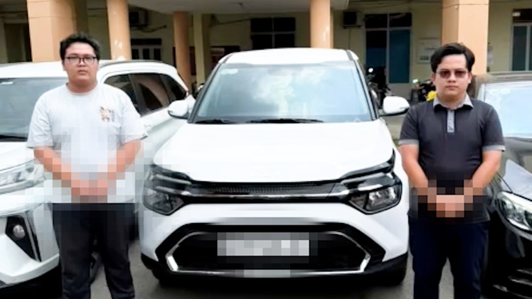 Hai thanh niên bị khởi tố vì thuê nhiều xe tự lái rồi đem cầm cố