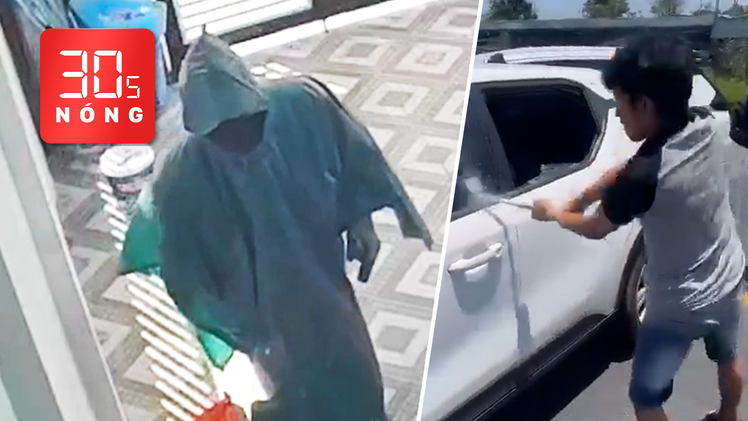 Bản tin 30s Nóng: Tên trộm chuyên mặc áo mưa bị bắt; Thanh niên đập phá xe taxi chở vợ