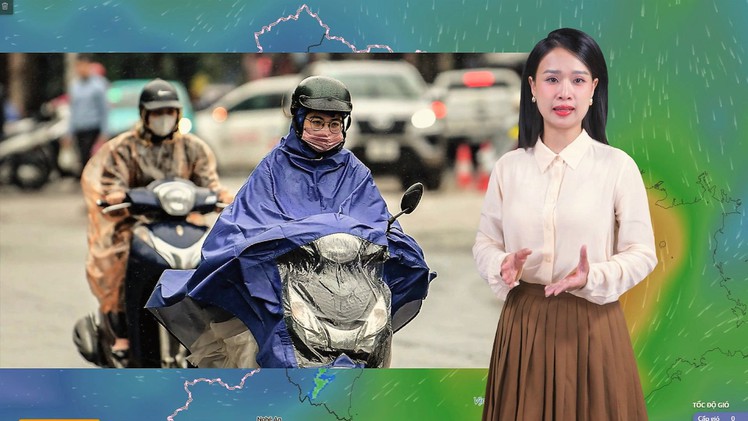 Thời tiết đêm 9 ngày 10-3: Bắc Bộ mưa rào và dông, từ đêm trời chuyển rét; Nam Bộ ngày nắng, chiều tối mưa dông