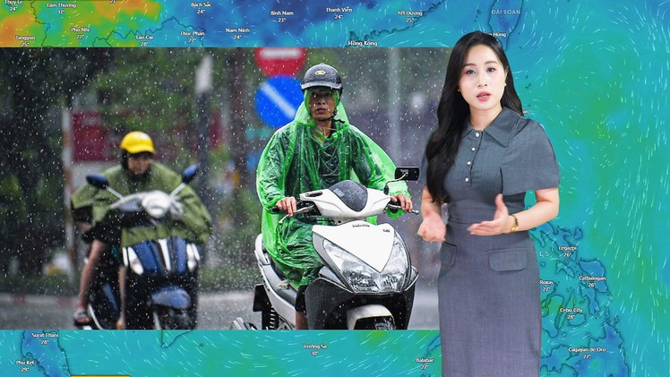 Thời tiết đêm 16 ngày 17-4: Bắc Bộ và Nam Bộ có mưa rào và dông, Trung Bộ nắng nóng