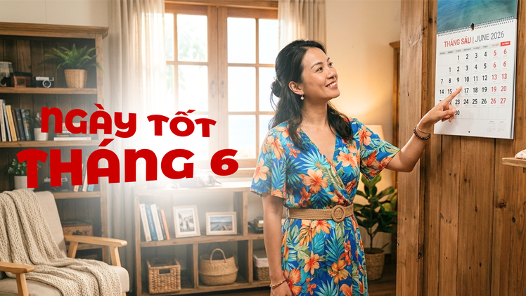 Ngày âm lịch hôm nay và ngày tốt trong tháng 6 năm 2026: Động thổ, cưới hỏi, xây nhà, khai trương