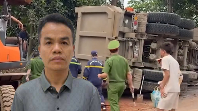 Xe đầu kéo lấn làn lật đè ô tô, xe máy khiến 2 người tử vong, tài xế bị bắt tạm giam