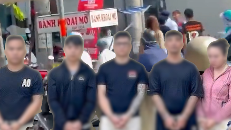 Tạm giữ 5 người đánh nhau trên đường Cách Mạng Tháng Tám do mâu thuẫn làm ăn