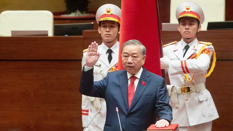 Truyền hình trực tiếp: Quốc hội thực hiện quy trình bầu Chủ tịch nước, Chủ tịch nước tuyên thệ nhậm chức