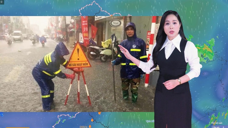 Thời tiết đêm 20 ngày 21-5: Bắc Bộ và Thanh Hóa có mưa to và dông; Nam Bộ mưa rào và dông rải rác