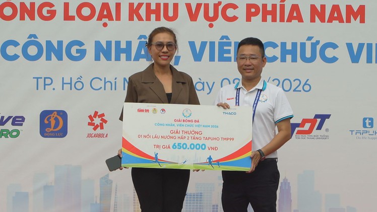 Giải bóng đá công nhân, viên chức Việt Nam 2026: Khán giả hào hứng bốc thăm trúng thưởng