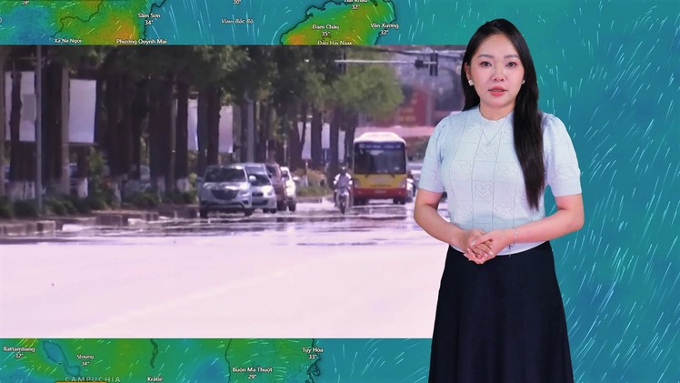 Thời tiết đêm 3 ngày 4-6: Bắc Bộ mưa rào, Trung Bộ nóng gay gắt, Nam Bộ đề phòng mưa to