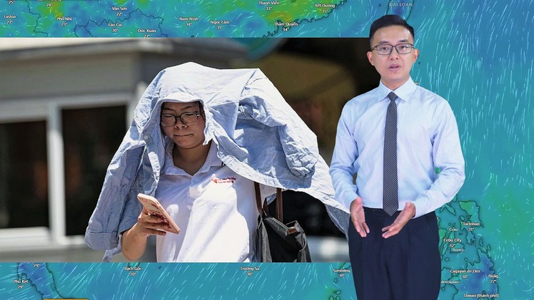 Thời tiết đêm 7 ngày 8-6: Bắc Bộ và Nam Bộ đề phòng mưa to; Trung Bộ nắng nóng trên 40 độ C