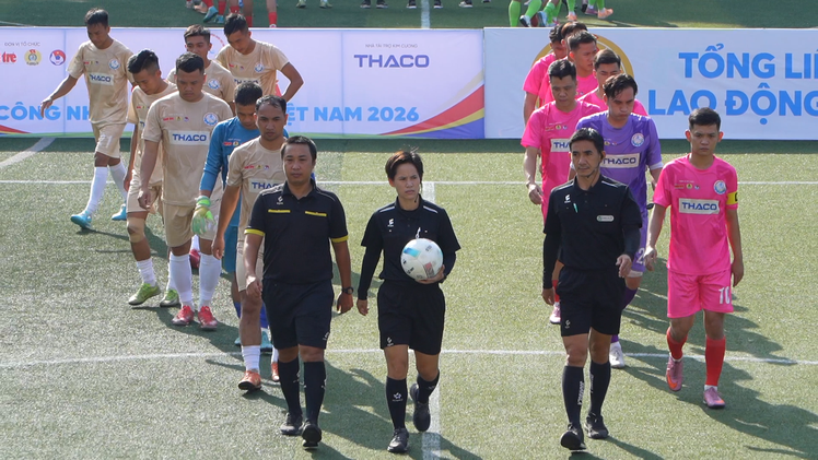 Nữ trọng tài FIFA đẳng cấp châu Á tham gia điều hành giải bóng đá công nhân, viên chức